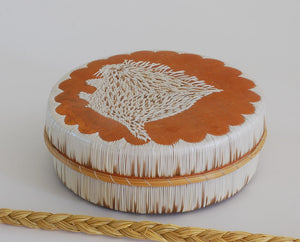 Quill Box with Porcupine by Yvonne Walker Keshick