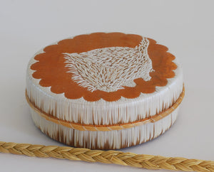 Quill Box with Porcupine by Yvonne Walker Keshick