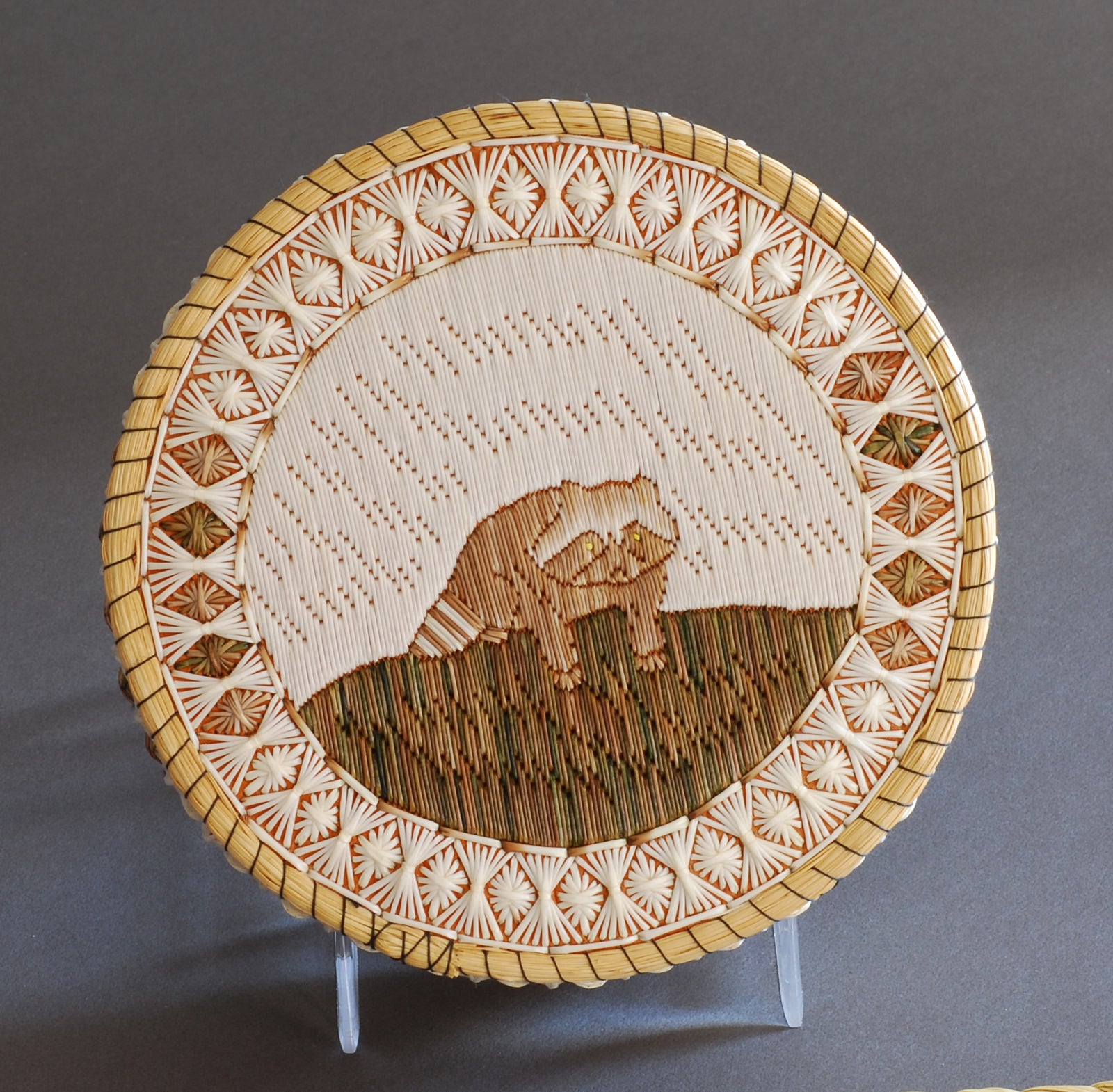 Quill Box with Raccoon by Delia Beboning