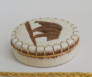 Quill Box with Walking Bear by Bernard Parkey