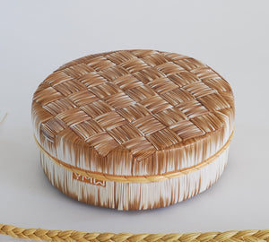 Quill Box with "Thatch" Design by Yvonne Walker Keshick