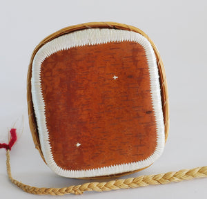 Quill Box with Great Blue Heron attributed to Pauline Worthington