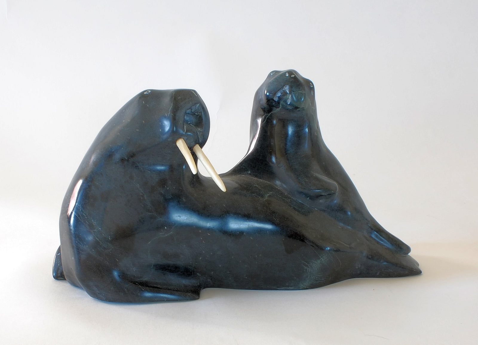 Walrus and Calf by Ottokie Aningmiuq