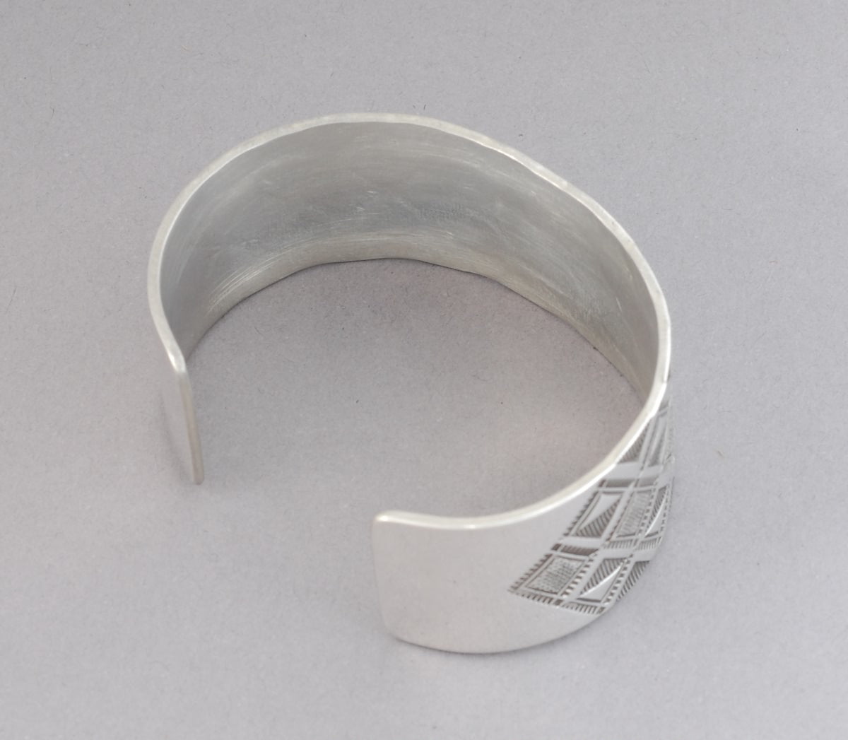 Cuff Bracelet with Stamping by Roland Begay