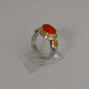 Red Coral Ring by Mona VanRiper