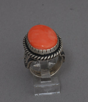 Pacific Pink Coral Ring by Albert Jake