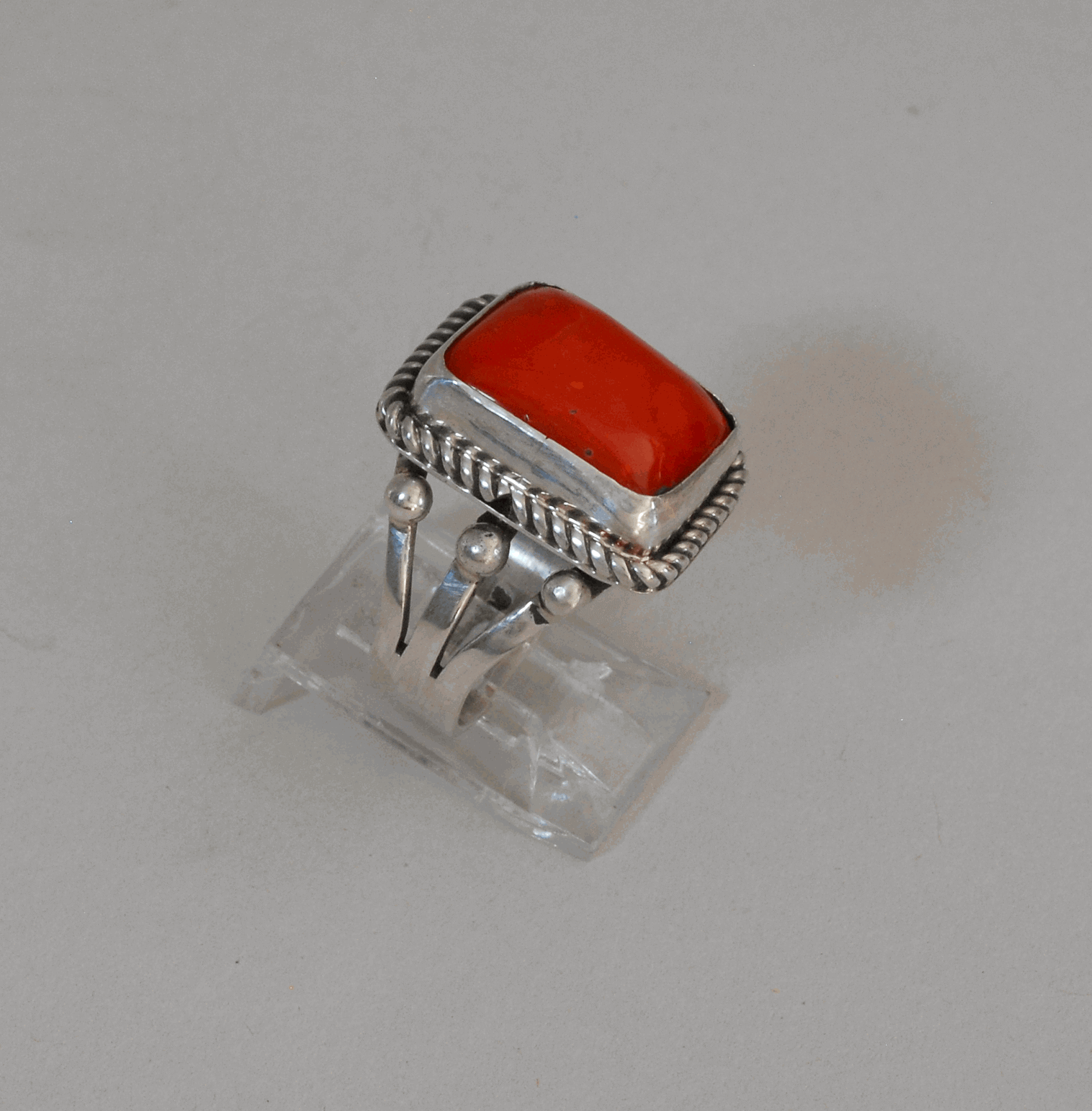 Red Coral Ring by Geneva Ramone - Long Ago & Far Away