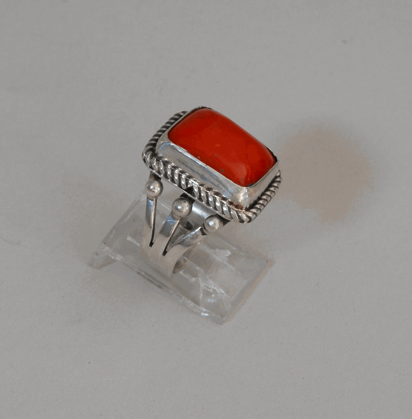 Red Coral Ring by Geneva Ramone