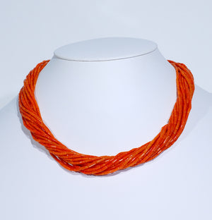 Red Coral 17-Strand Necklace
