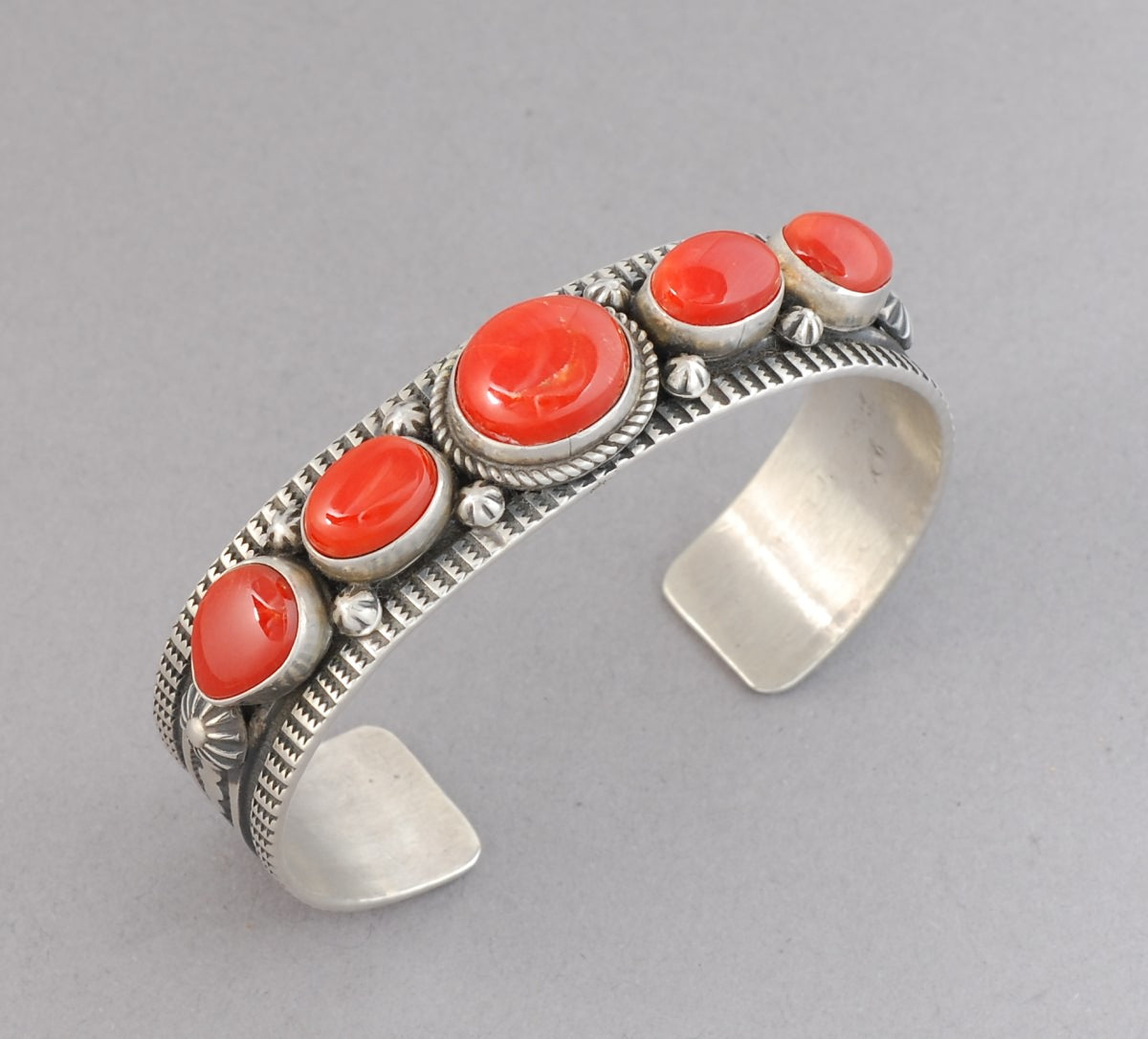 BRACELET 2024 Sterling Silver RED MEDITERRANEAN Coral