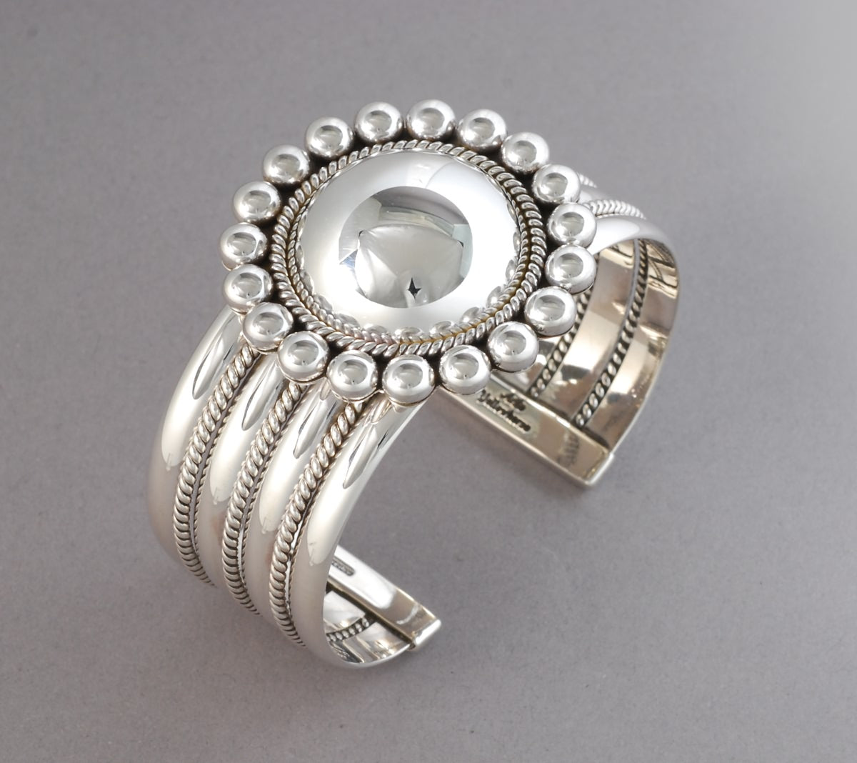 Bracelet with Large Dome by Artie Yellowhorse