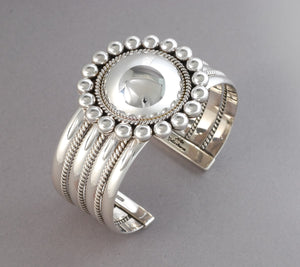 Bracelet with Large Dome by Artie Yellowhorse