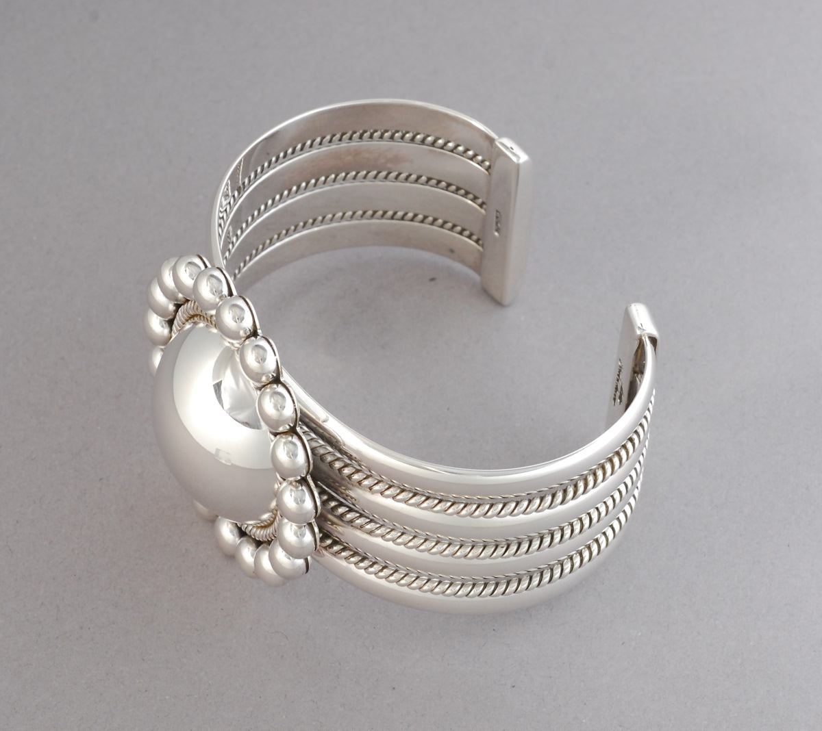 Bracelet with Large Dome by Artie Yellowhorse